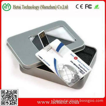 H2 Test Custom Credit Card Shape USB Flash Drive USB Card Size
